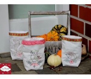 Stickserie ITH - Lichtbeutel Waldtiere LineArt